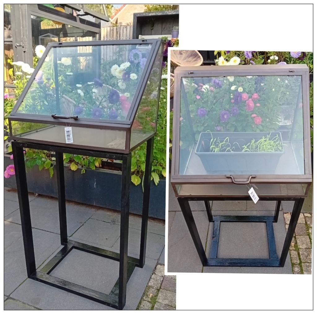 Moestuin kas, kweekkas, greenhouse glas/staal NIEUW, Tuin en Terras, Kassen, Ophalen, Glas, Nieuw, Staal