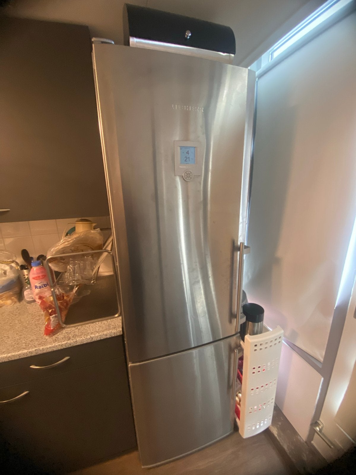 Koelkast met vriesvak, ijsmaker en SuperCool functie, Witgoed en Apparatuur, Koelkasten en IJskasten, Ophalen, Gebruikt, 200 liter of meer