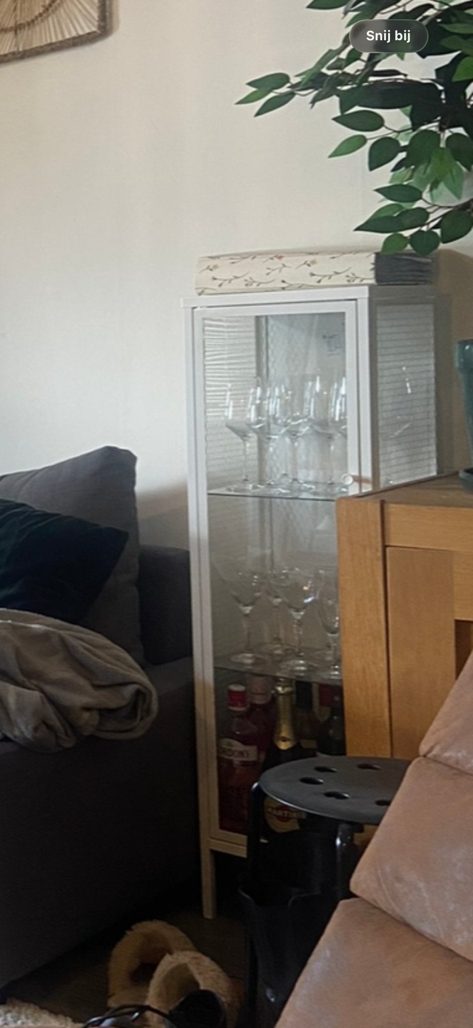 IKEA BAGGEBO Vitrinekast - Zo goed als nieuw, Huis en Inrichting, Kasten | Vitrinekasten, Ophalen, Minder dan 50 cm, 100 tot 150 cm