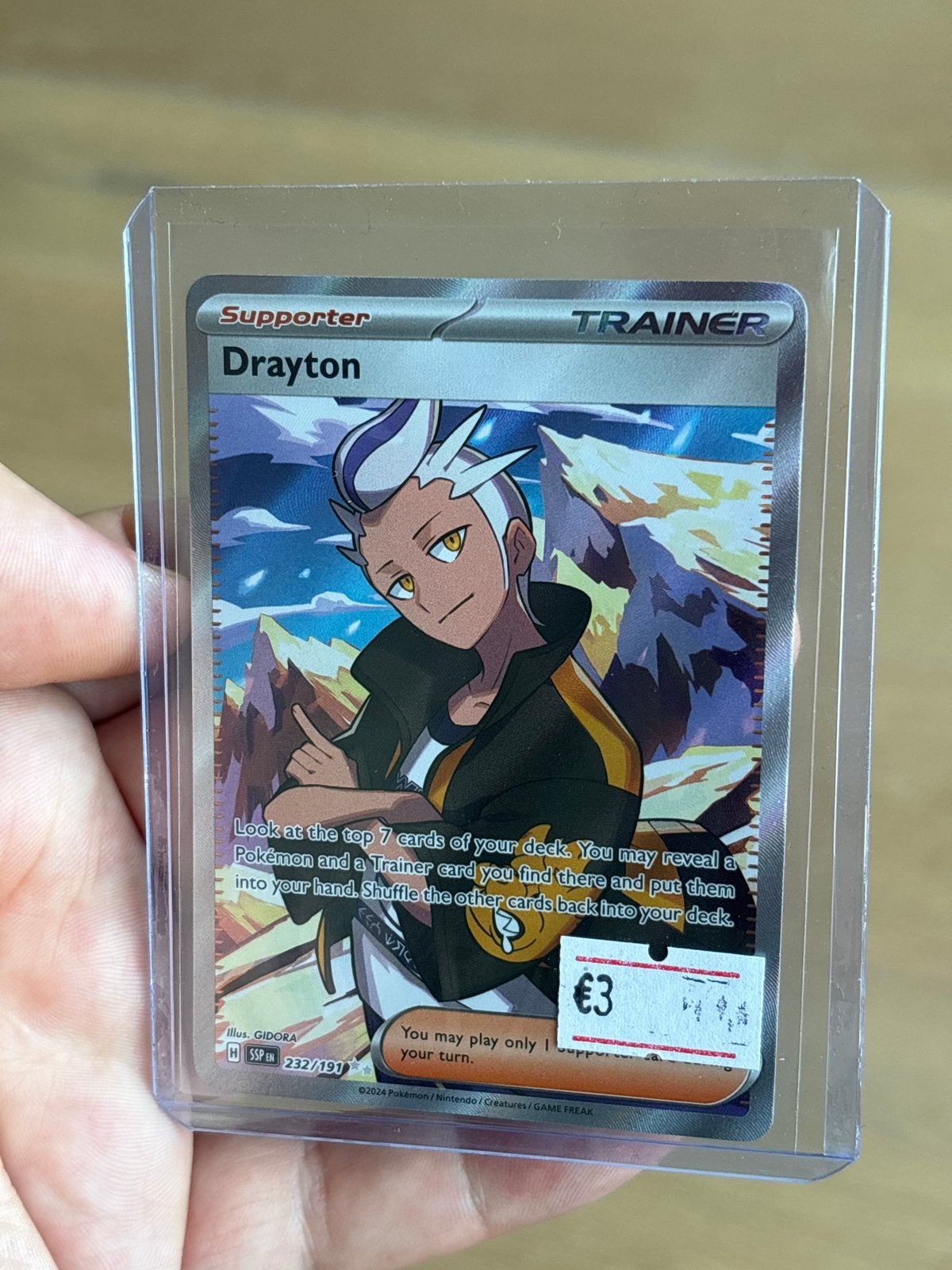 Drayton 232 SSP Pokemon kaart, Ophalen of Verzenden, Zo goed als nieuw, Losse kaart