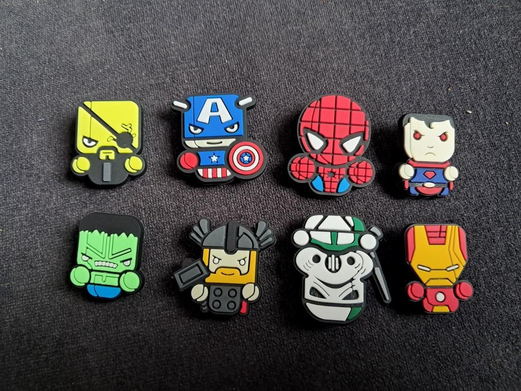 Nieuwe marvel bedels voor op je crocs, Ophalen of Verzenden, Nieuw, Overige materialen, Overige merken
