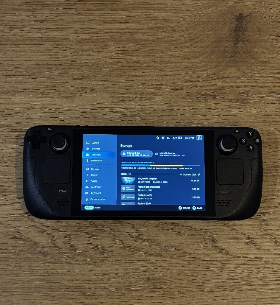 Steam Deck 256GB (LCD) met 512GB SD card + hoes, Spelcomputers en Games, Overige genres, 1 speler, Ophalen of Verzenden, Zo goed als nieuw