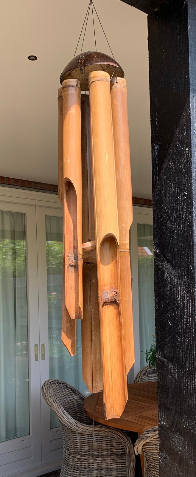 Uniek mooi groot Windorgel/gong, Tuin en Terras, Tuinwanddecoratie, Ophalen, Zo goed als nieuw