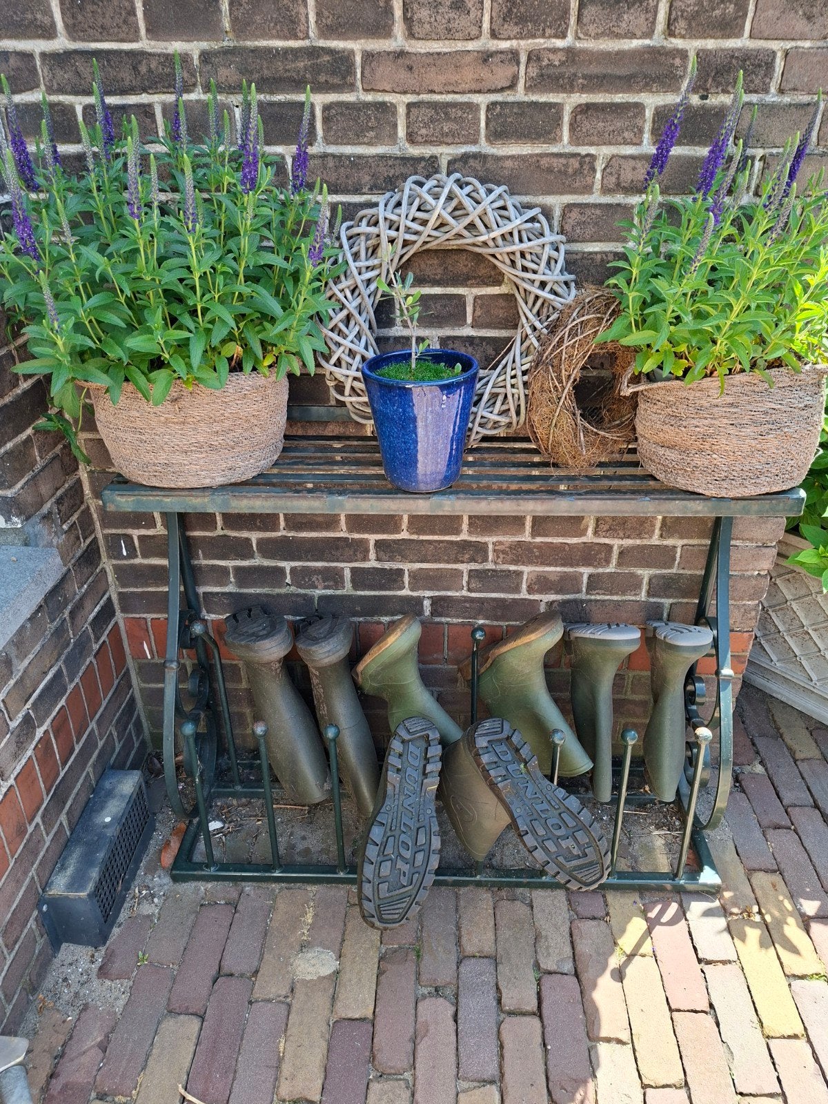 Decoratieve laarzenrek smeedijzer, Ophalen