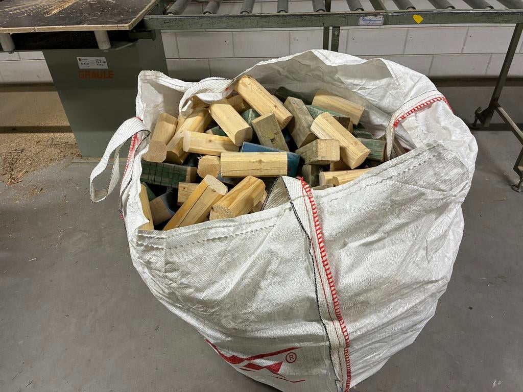 Te koop big bag droog brandhout., Tuin en Terras, Minder dan 3 m³, Ophalen