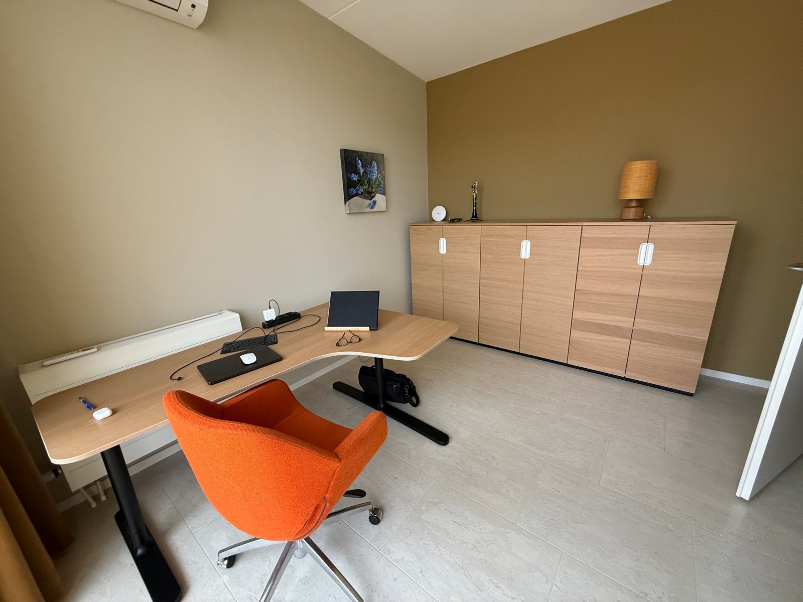 IKEA Bureau Galant + 3 Bijpassende Kasten Zo goed als nieuw, Huis en Inrichting, Ophalen, Opbergruimte, Hout, Bruin