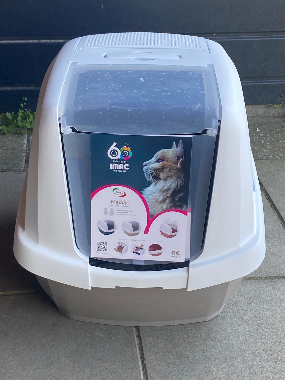 Grote kattenbak, Ophalen, Gebruikt