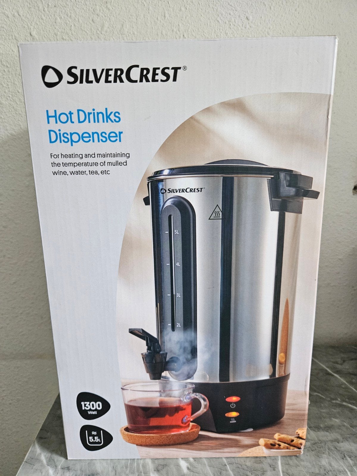 Silvercrest Hot Drinks Dispenser - 5.5L Heetwaterdispenser, Ophalen of Verzenden, Nieuw