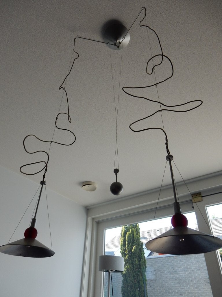 Luchtige hanglamp verstelbaar in hoogte, Gebruikt, Design, Ophalen of Verzenden, G4