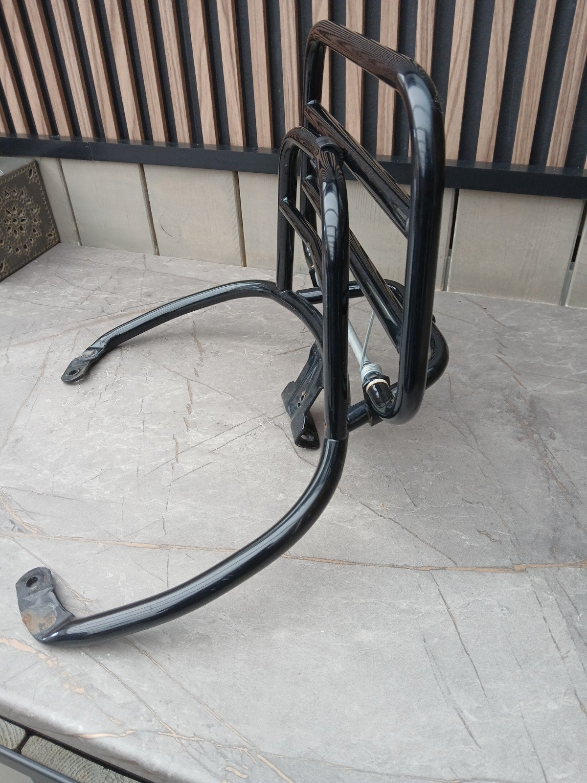 Zwart bagagerek voor scooter/brommer - vespa sprint, Ophalen of Verzenden, Gebruikt