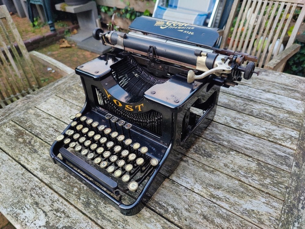 Yost 20 typemachine, Ophalen