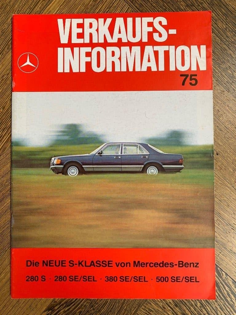 Verkaufsinformation Mercedes-Benz S-klasse W126 1979, Nieuw, Mercedes-Benz, Mercedes, Ophalen of Verzenden