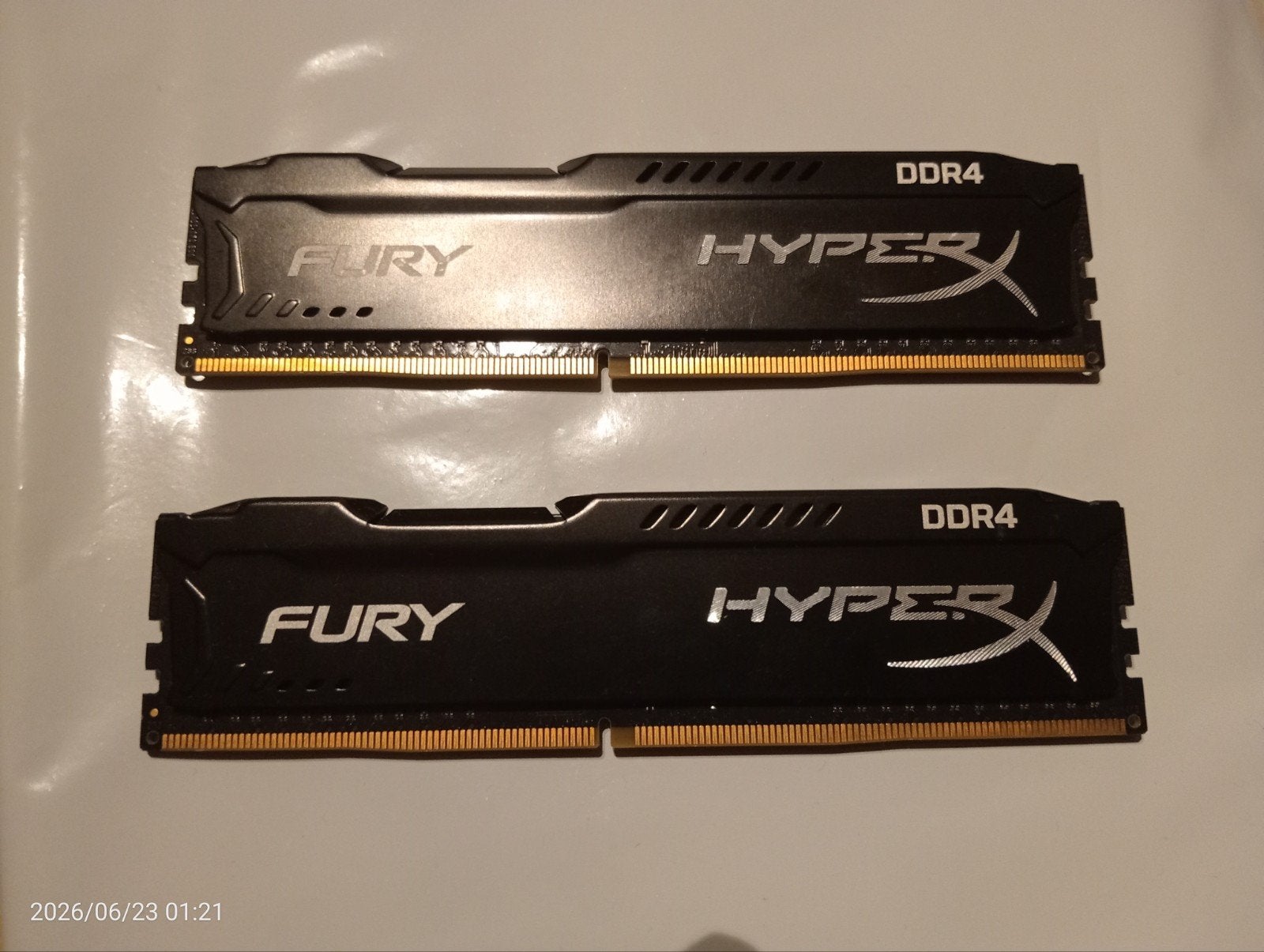 Kingston DDR4 RAM 2x8GB 2133MHz HyperX Fury, Computers en Software, RAM geheugen, Gebruikt, DDR4, Ophalen of Verzenden, Desktop