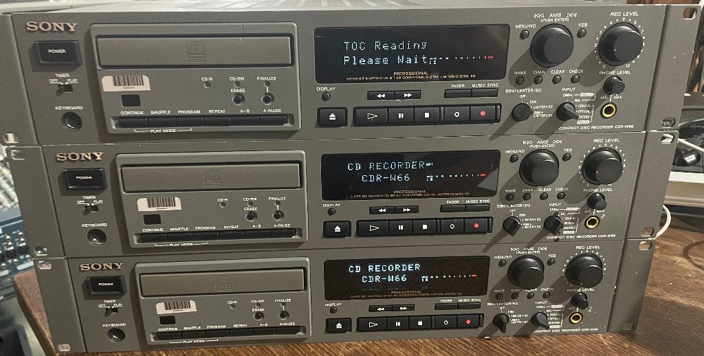Sony CDR-W66 CD player-recorder, Audio, Tv en Foto, Cd-spelers, Ophalen of Verzenden, Gebruikt, Sony