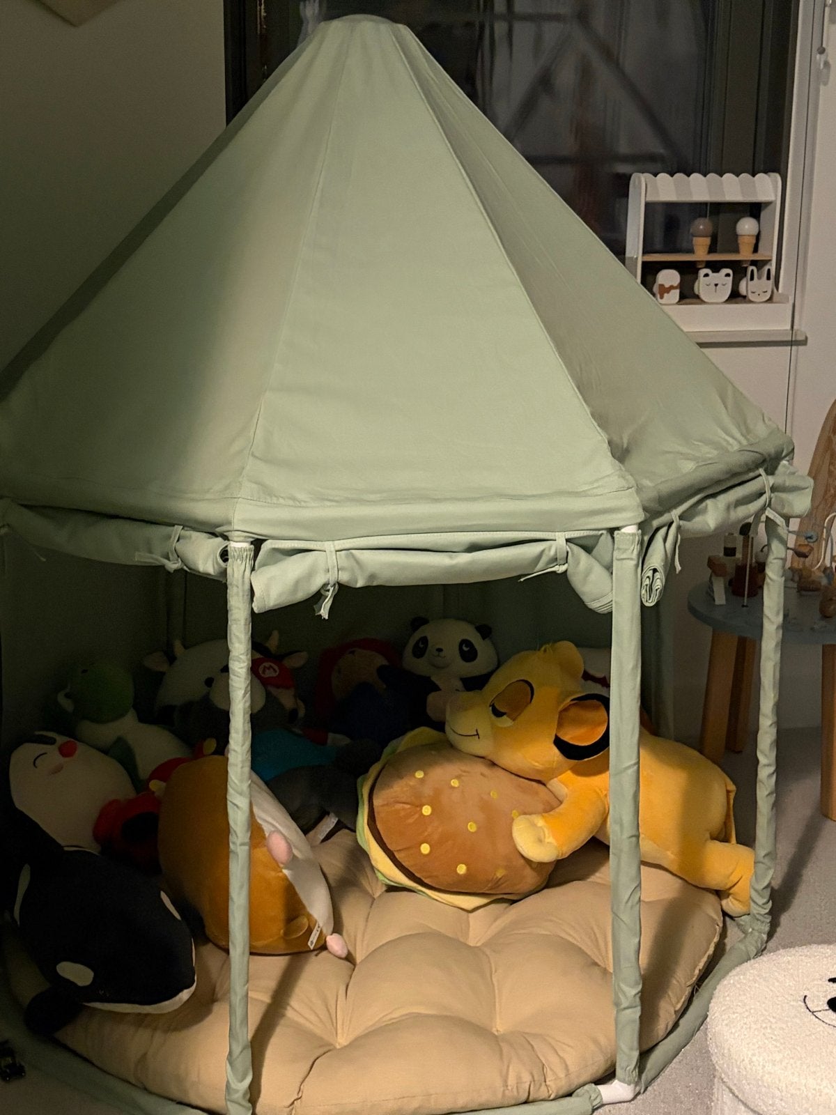 Speeltent voor kinderen - Groen - nauwelijks gebruikt, Ophalen, Zo goed als nieuw