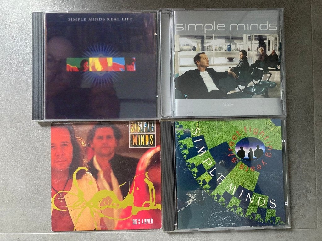 Simple Minds 5x cd: Neapolis,She's A River,Street,Real Life, Ophalen of Verzenden, Zo goed als nieuw, Poprock