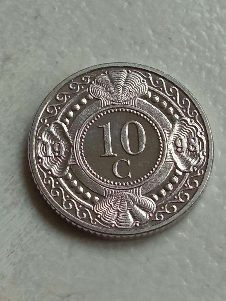 Nederlandse Antillen 10 cent 1998., Postzegels en Munten, Munten | Amerika, Ophalen of Verzenden, Midden-Amerika, Losse munt