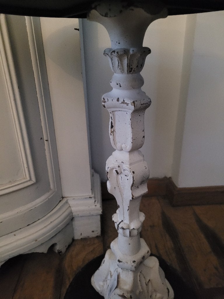 Nieuw bijzettafeltje wijntafeltje Clayre & Eef, Heikant 21 Kaatsheuvel, Hout, Meerkleurig, Belle Vieille Brocante