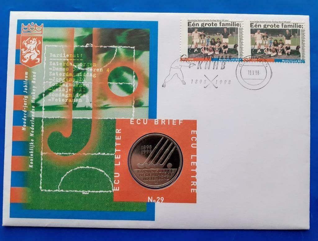 ECU brief 29 - 100 jaar Koninklijke Nederlandse Hockey Bond, Verzenden, Overige materialen, Nederland