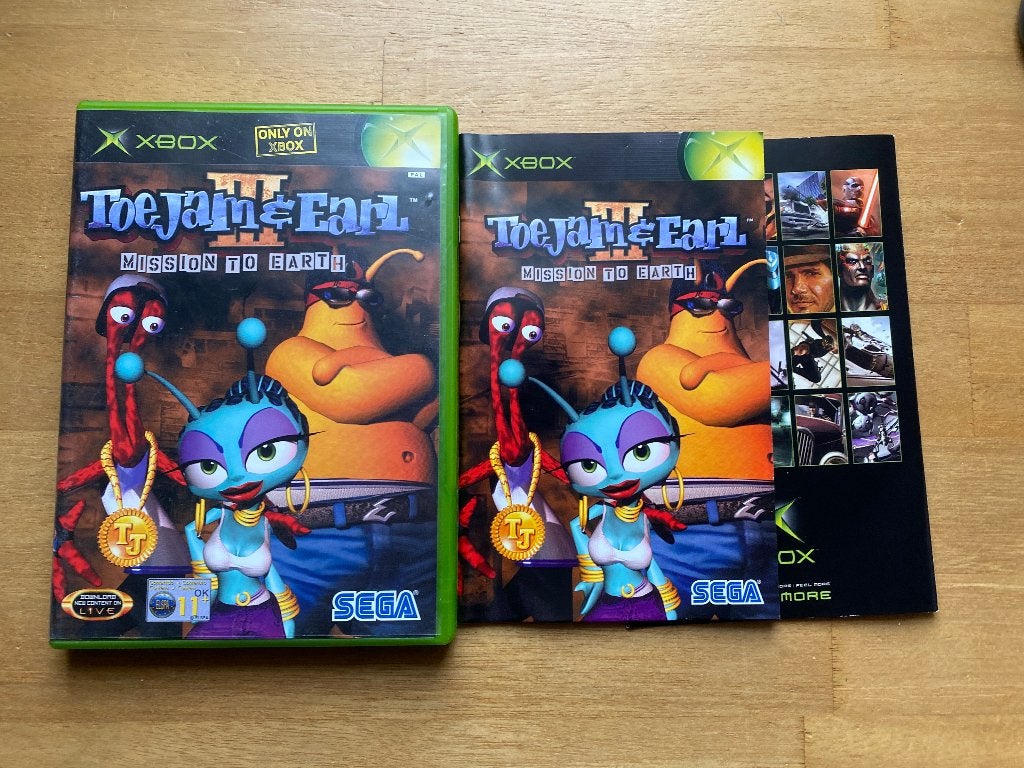 toejam & earl III xbox, Spelcomputers en Games, Games | Xbox Original, 1 speler, Racen en Vliegen, Ophalen of Verzenden, Zo goed als nieuw