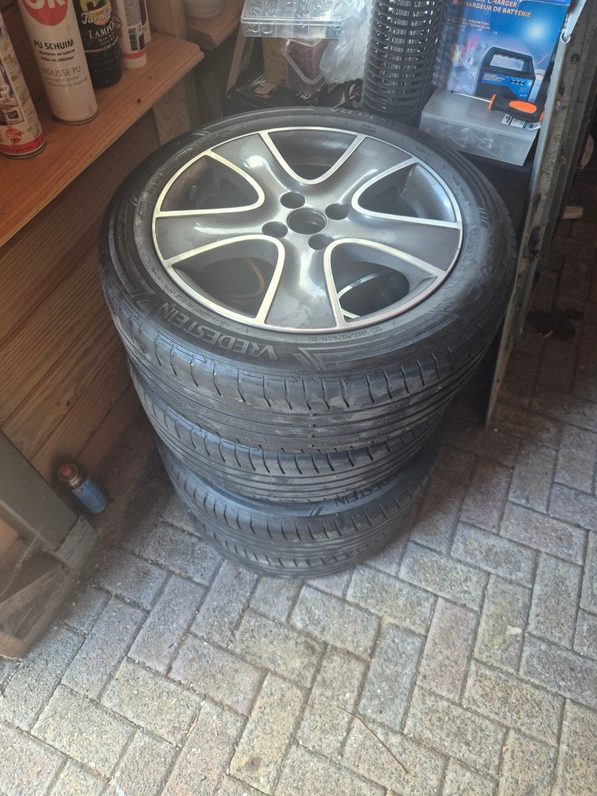Renault Clio 16 inch orgineel velgen 4x100 ET44, Ophalen, Gebruikt