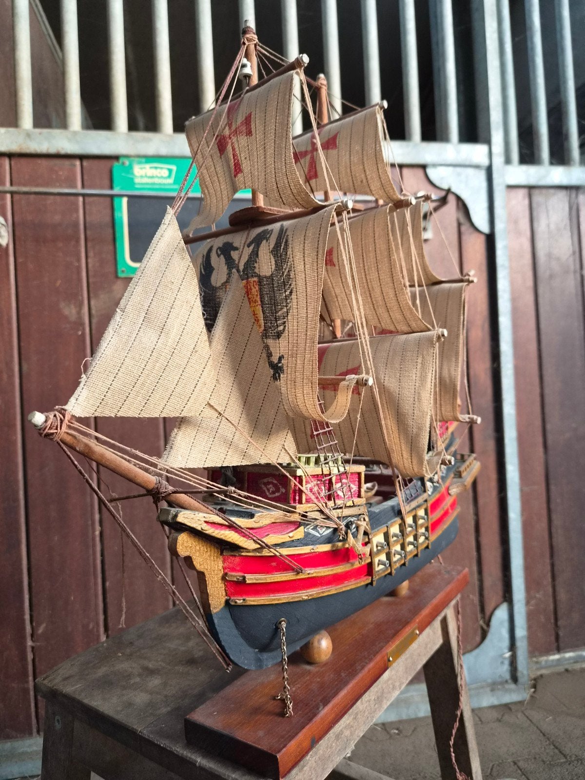 modelschip Galeon Flamenco est 1593, Ophalen
