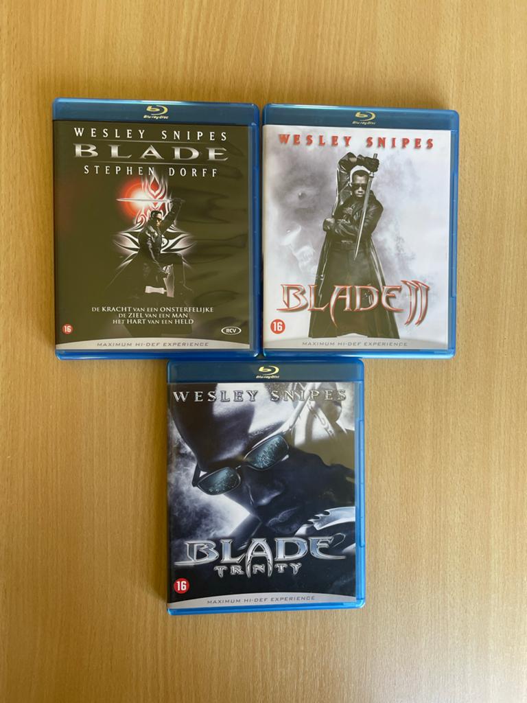 Blade Trilogie Blu-ray (Blade 1, 2, 3) - NL Uitgave, Cd's en Dvd's, Ophalen of Verzenden, Zo goed als nieuw, Actie