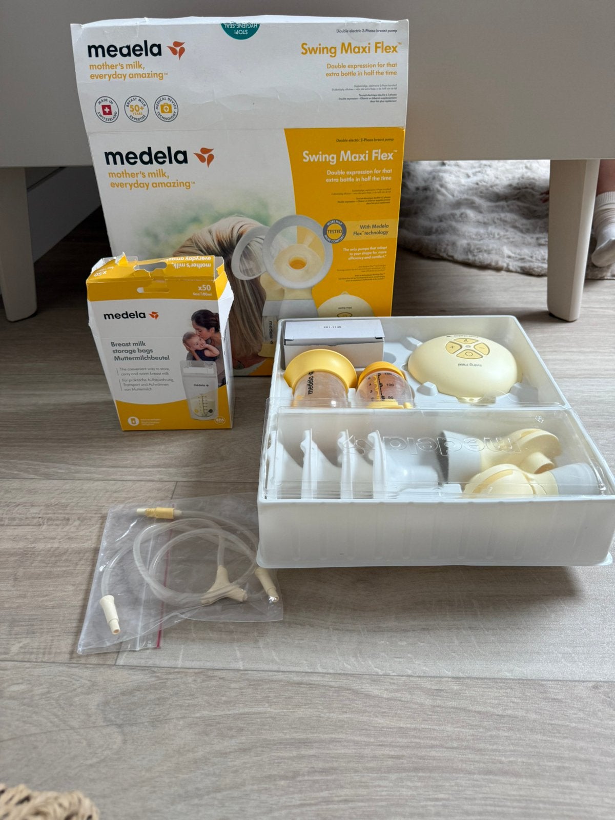Borstkolf Medela swing maxi, 2 stukjes, Dubbelzijdig, Medela, Borstkolf, Ophalen of Verzenden