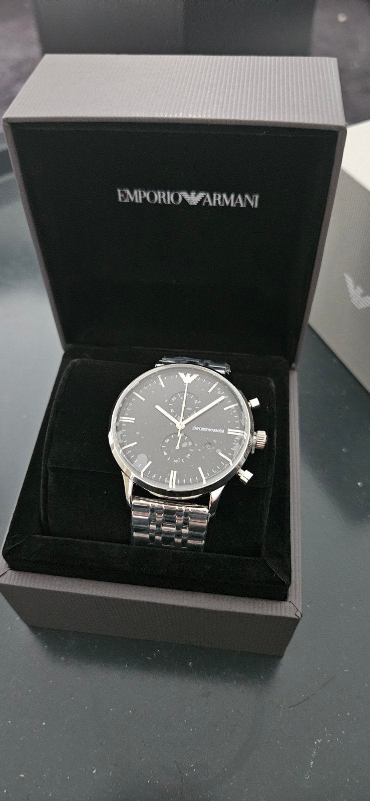 Emporio Armani Herenhorloge - Zo goed als nieuw, Sieraden, Tassen en Uiterlijk, Horloges | Heren, Ophalen of Verzenden