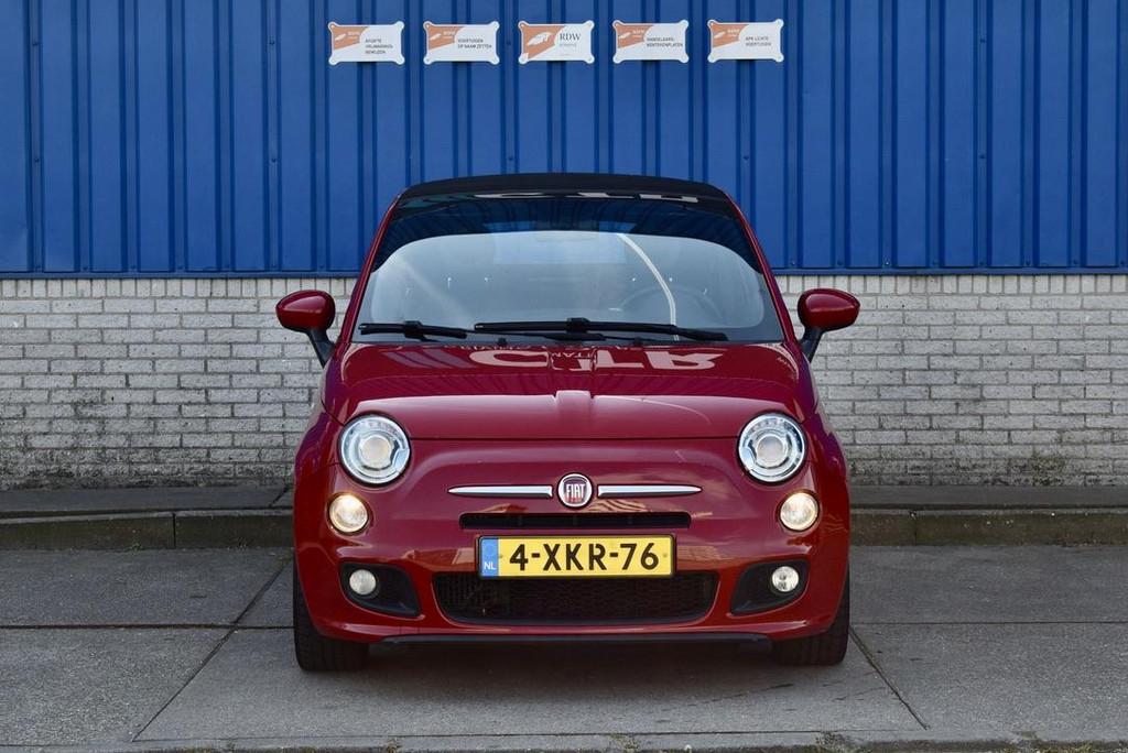 Fiat 500 C 0.9 TwinAir Turbo 500S, Gebruikt, Cabriolet, Leder en Stof, Origineel Nederlands