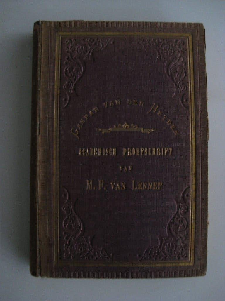 M.F. van Lennep, Gaspar van der Heyden 1530-1586, Ophalen of Verzenden