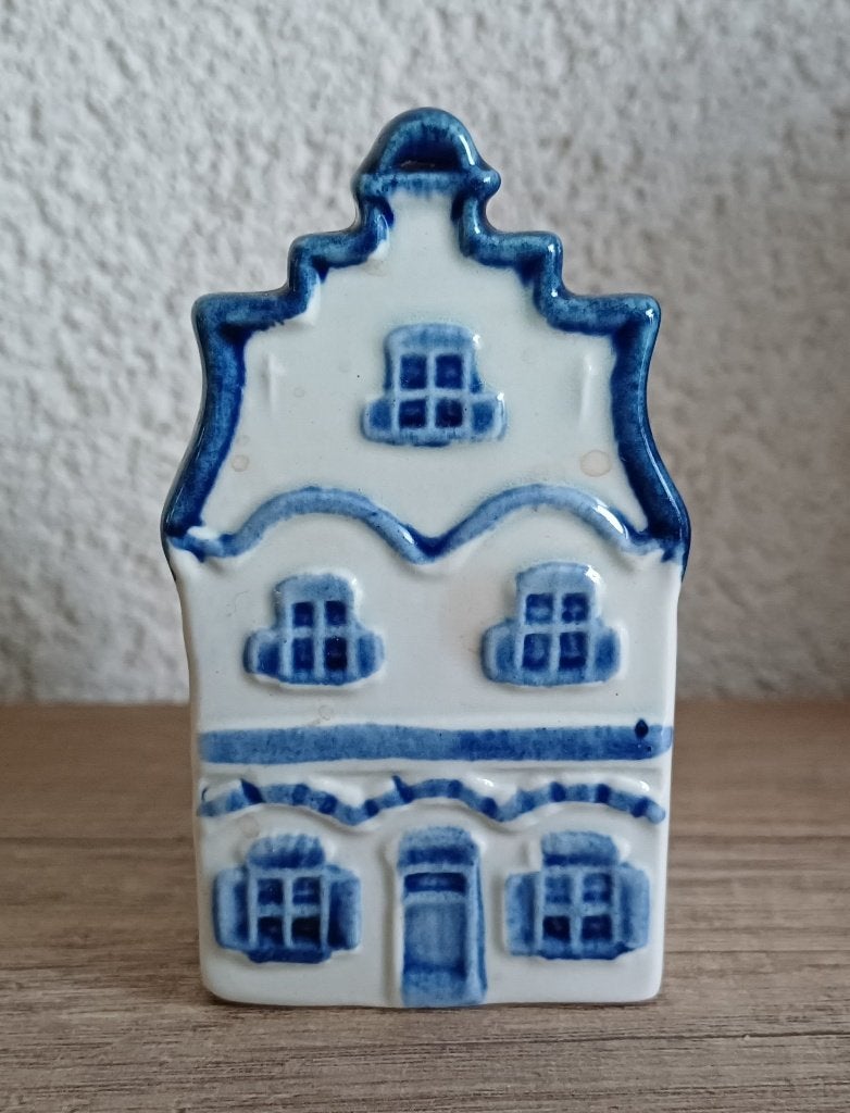 KLM Rijnbende huisje - Royal Delft Blue - nummer 1, Ophalen of Verzenden, Gebruikt, 1 t/m 20
