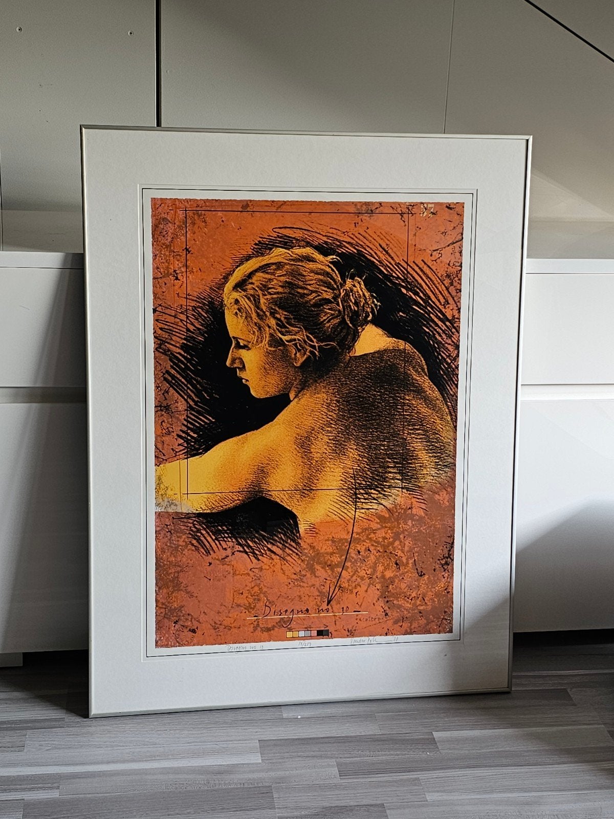 Zeefdruk 'Disegno no. 10' van Bas Van der Poll, 1980, Ophalen