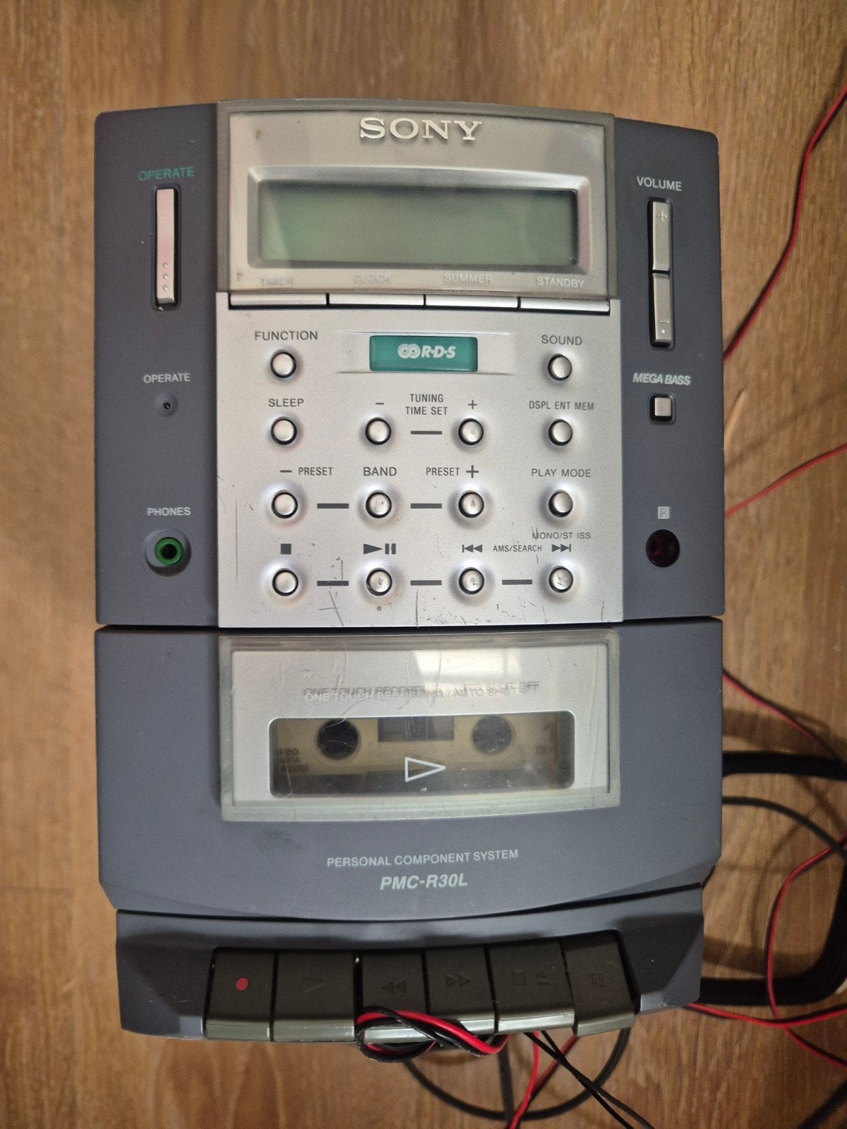 Sony radio PMC-R30L Personal Component System met Mega Bass, Ophalen of Verzenden, Gebruikt, Radio, Met cd-speler