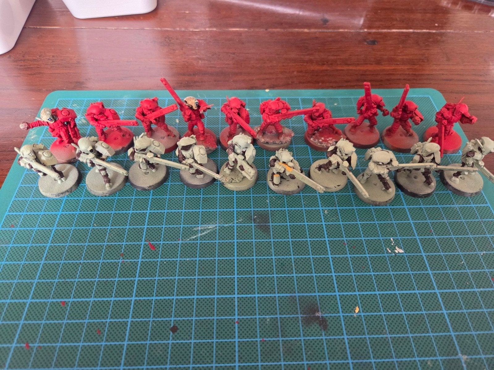 20 Fire Warriors, Ophalen of Verzenden, Zo goed als nieuw, Warhammer