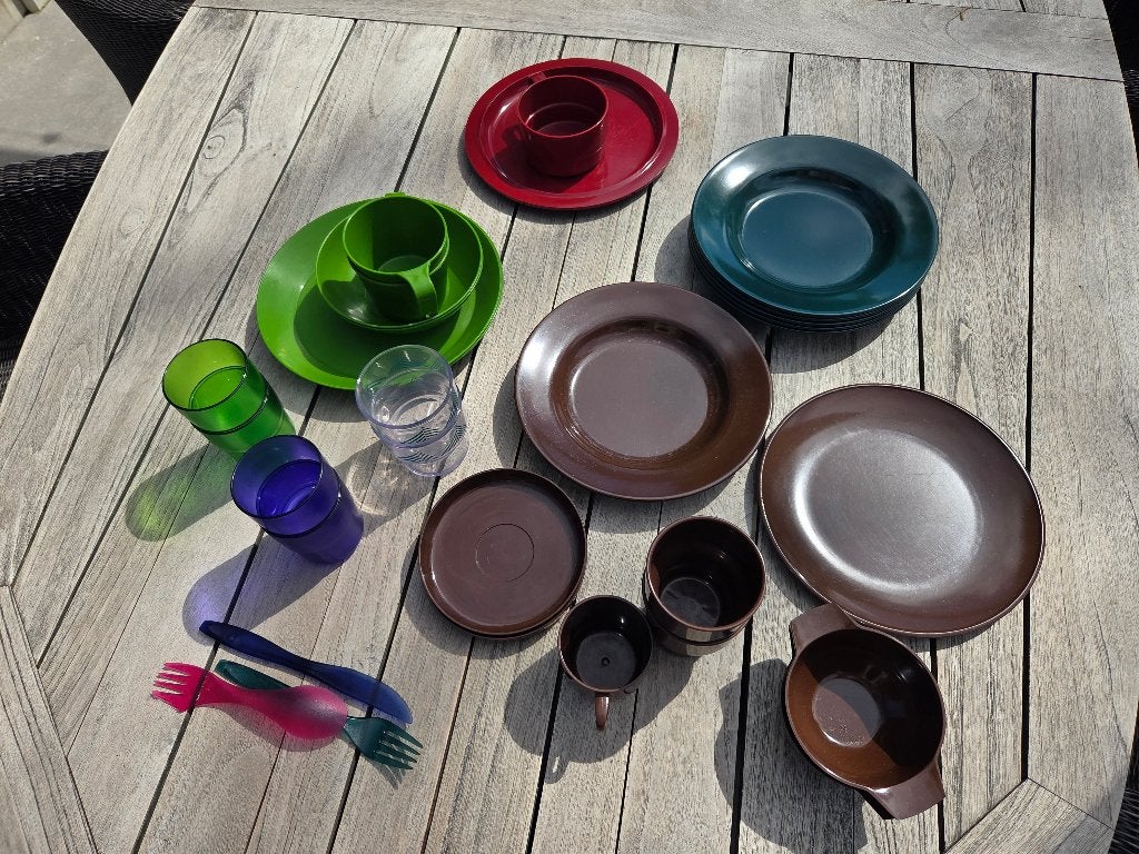 Camping servies divers Mepal en curver, Ophalen, Gebruikt