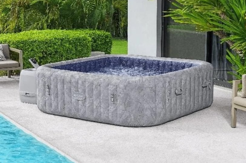 Lay-Z-Spa San Francisco HydroJet Pro opblaasbare spa, Tuin en Terras, Ophalen, Zo goed als nieuw, Afdekzeil, Opblaasbaar