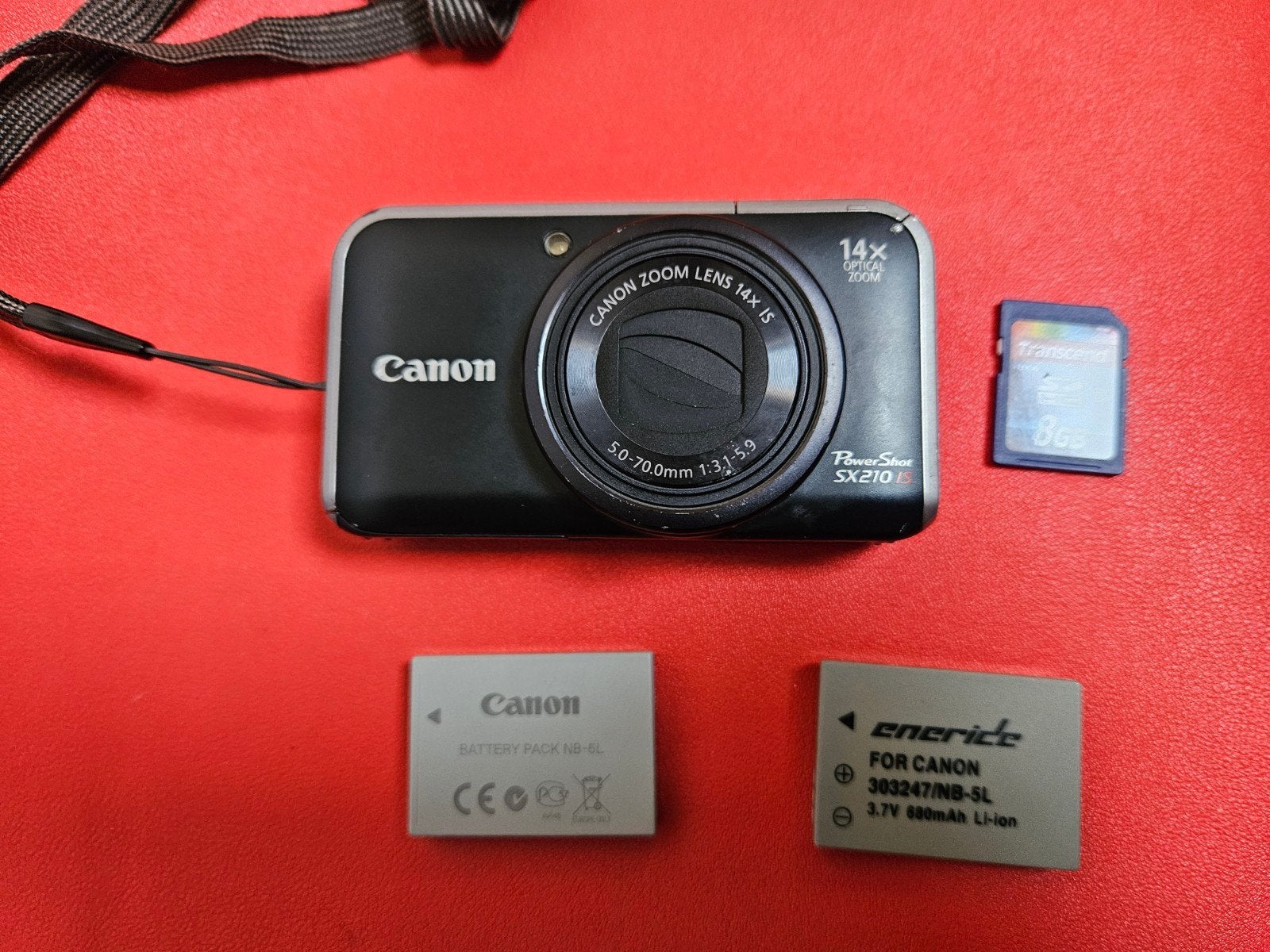 Canon Powershot SX210 IS  PC1468 Digitale camera met 8Gb Sd, Verzenden, Canon, 8 keer of meer