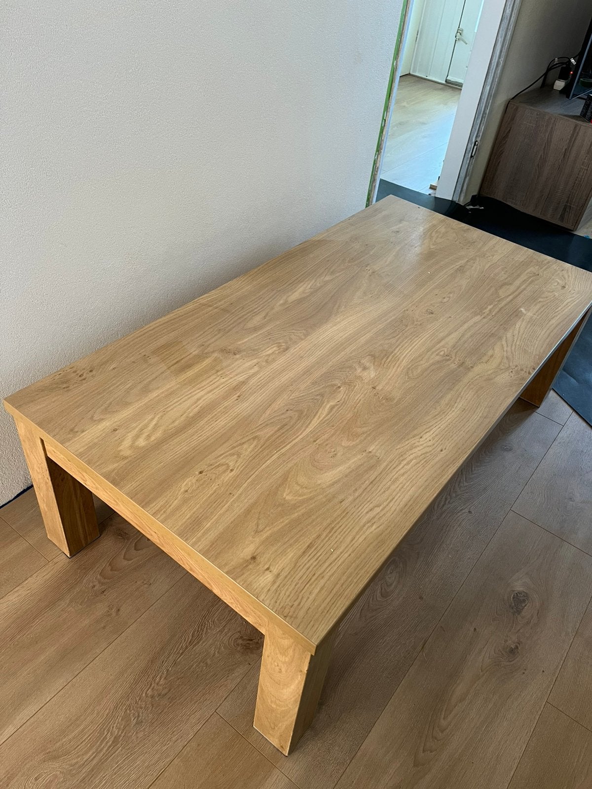 Houten salontafel, Ophalen, Gebruikt, 100 tot 150 cm, 50 tot 100 cm