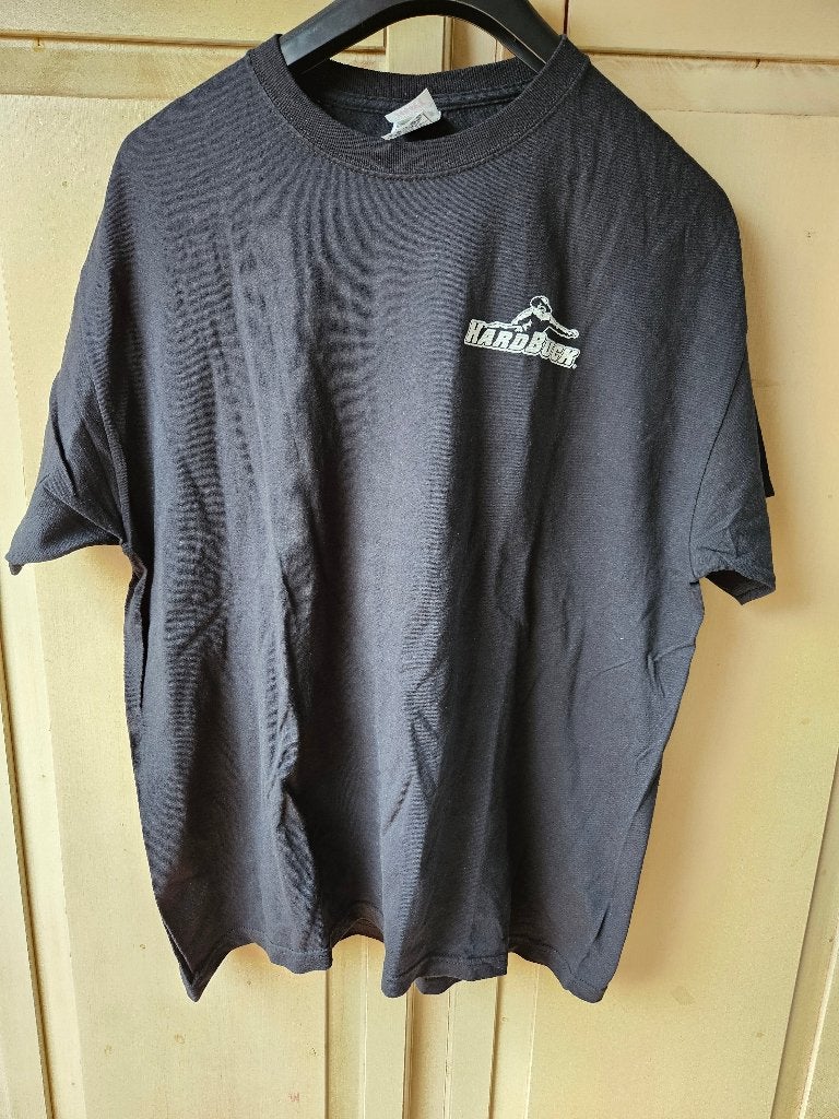 zwart shirt Hard Buck, maat xl, Fruit of the Loom, Kleding | Heren, T-shirts, Verzenden, Zwart, Maat 56/58 (XL), Zo goed als nieuw