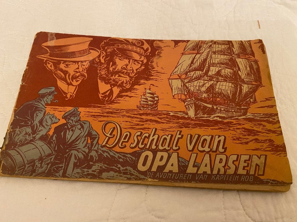 De schat van opa Larsen de Avonturen van Kapitein Rob.1949, Boeken, Strips | Comics, Amerika, Ophalen, Gelezen, Eén comic