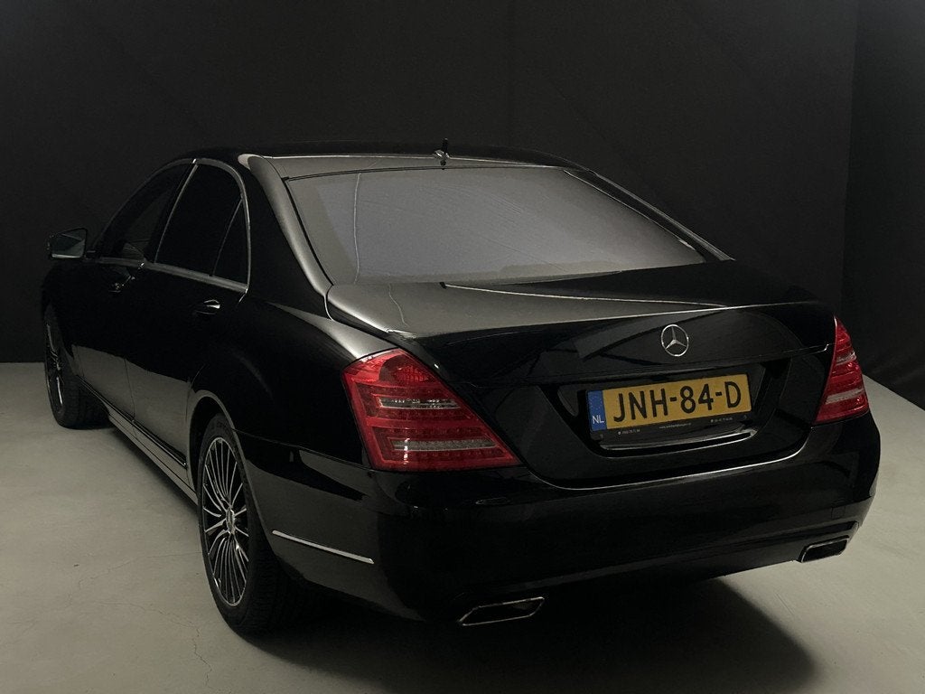 Mercedes-Benz S-Klasse 500 4-Matic Lang (bj 2010, automaat), Auto's, Mercedes-Benz, Automaat, Gebruikt, 8 cilinders, Zwart