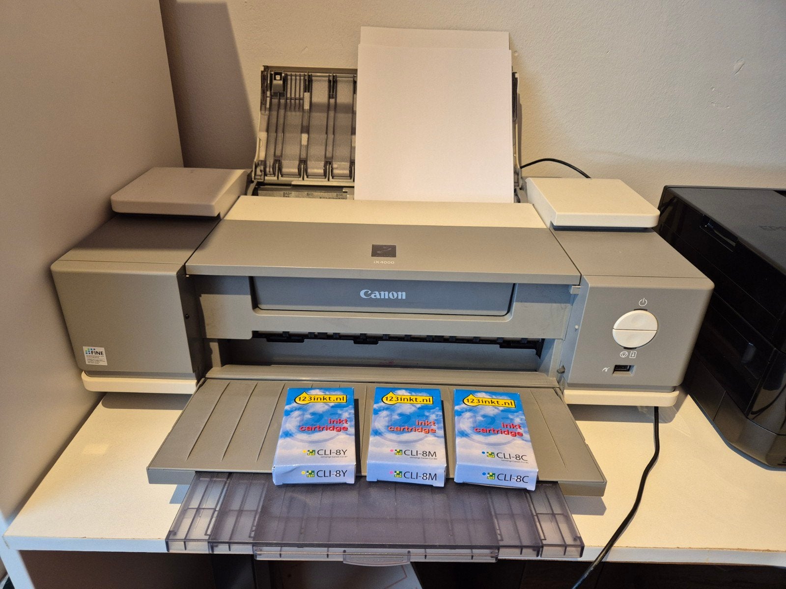 Canon A3 kleurenprinter IX400 met nieuwe cartridges, Computers en Software, Printers, Ophalen, Gebruikt, Kleur printen, Canon