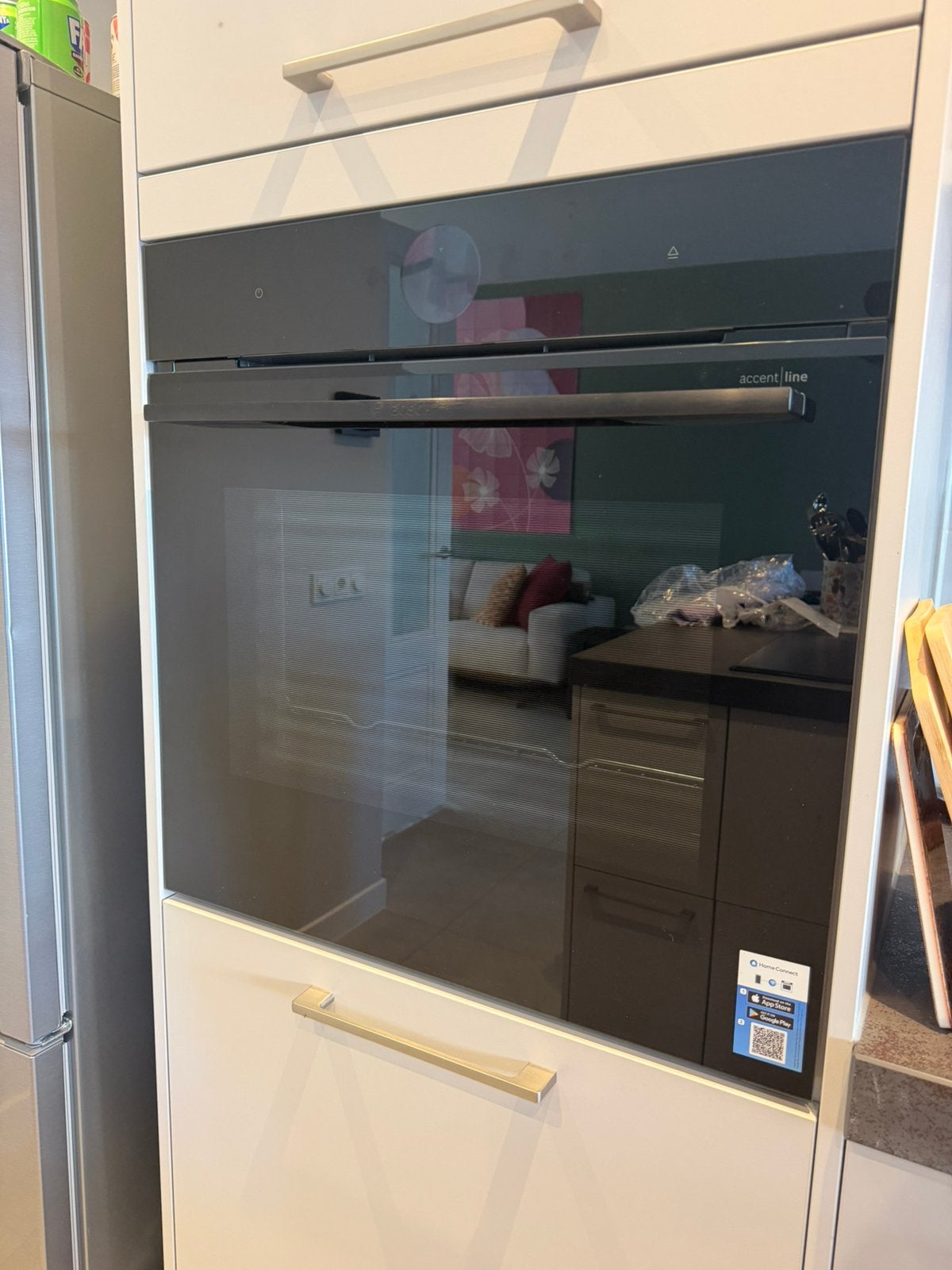 Bosch Accent line serie 8 combi stoomoven 60x 60cm Zwart, Ophalen, Nieuw, Bosch, Stoom