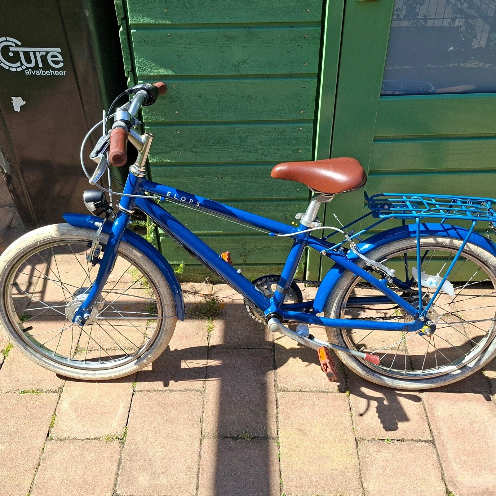 Blauwe Elops kinderfiets 20 inch, Ophalen, Gebruikt, 20 inch of meer, Decathlon
