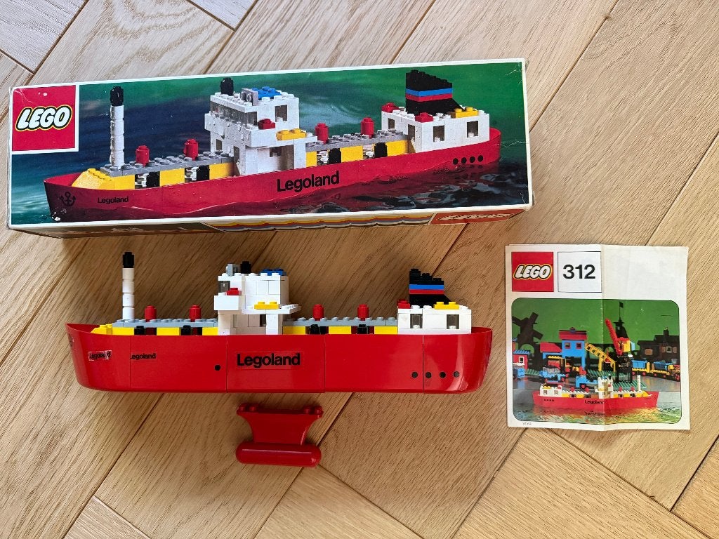 Lego boot 312 met drijver, Kinderen en Baby's, Speelgoed | Duplo en Lego, Compleet, Gebruikt, Lego, Ophalen of Verzenden