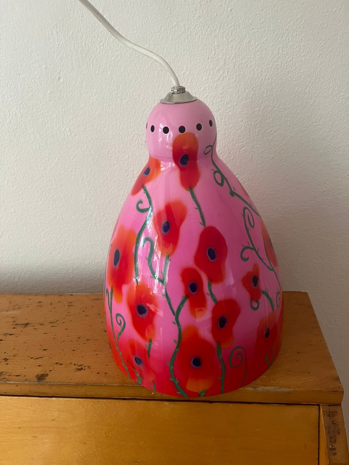 Pylones lamp hanglamp, Ophalen of Verzenden, Zo goed als nieuw, Overige materialen, E14 (klein)