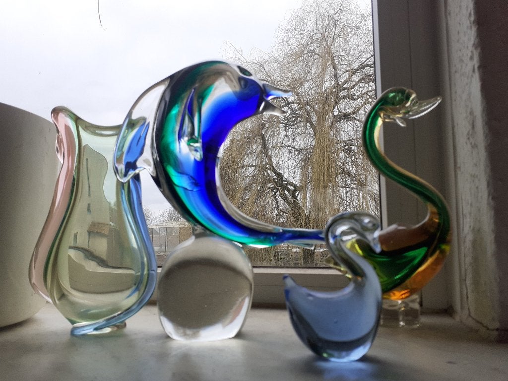 diverse Murano glaswerk dieren jaren 60 70 design retro, Ophalen of Verzenden