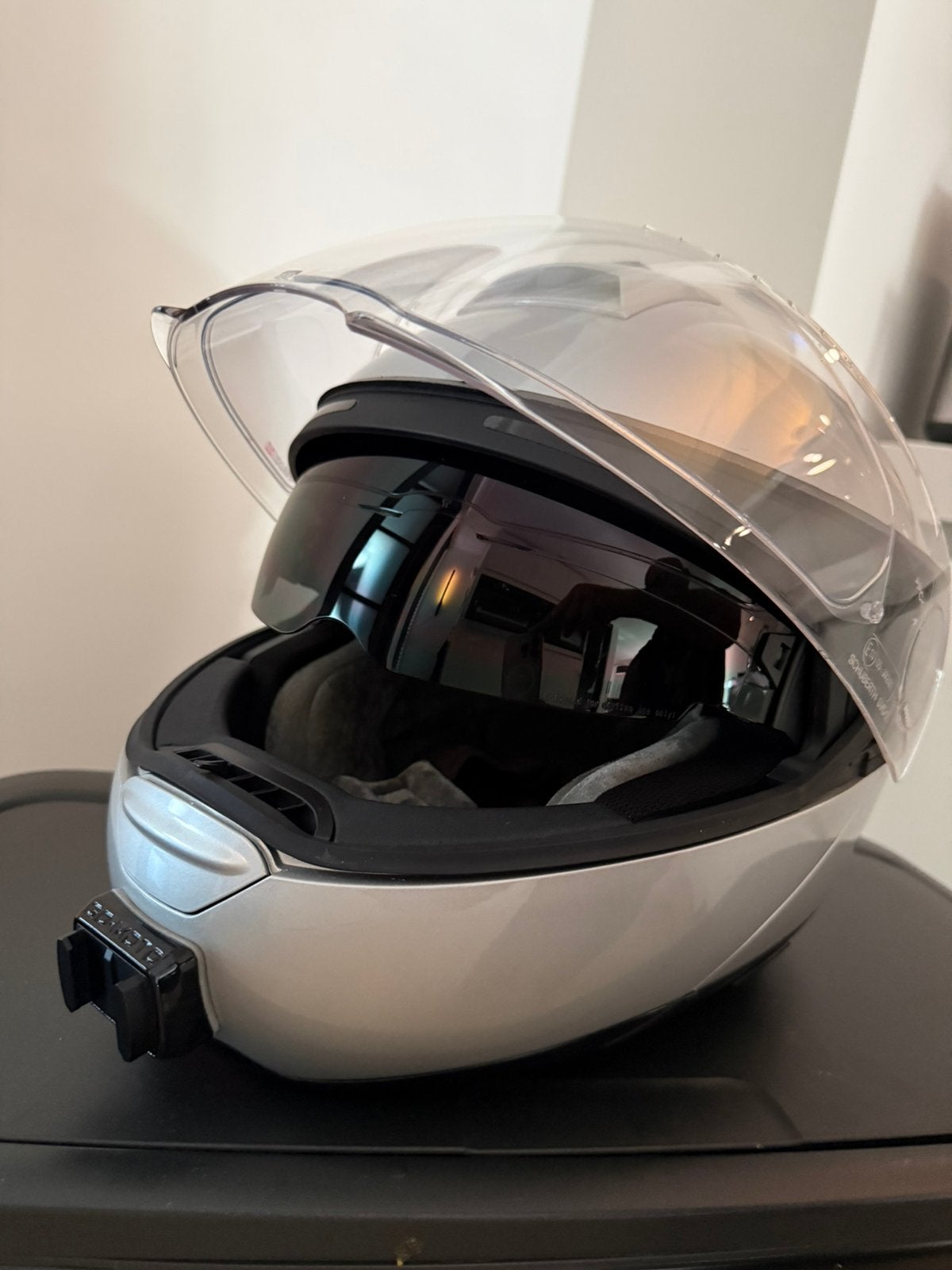Schuberth Helm C4 Pro XL (61) incl SC1 Advanced communicatie, Systeemhelm, Heren, XL, Tweedehands