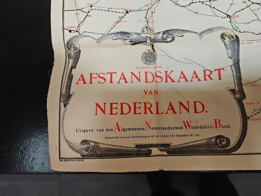 afstandskaart ANWB, Gelezen, ANWB, Ophalen of Verzenden, Campinggids